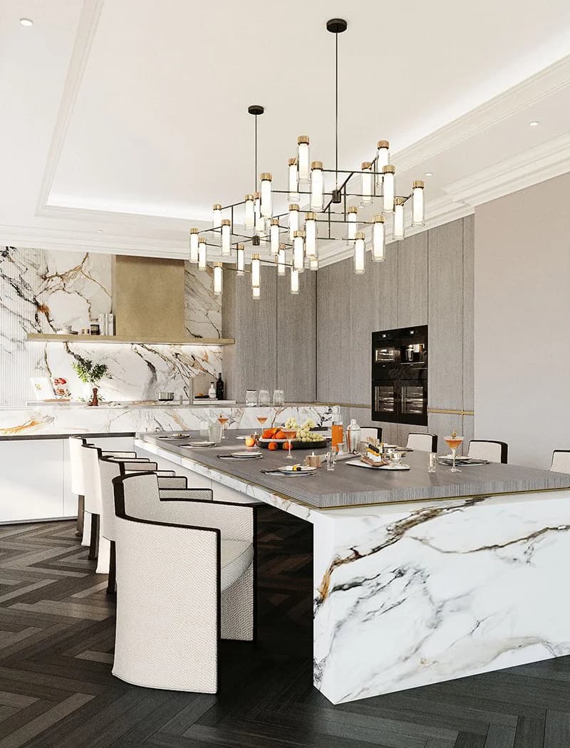 Kitchen - Dining & Bar Area